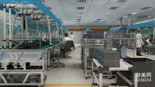 工厂生产线场景机床数控设备工人自动化设备